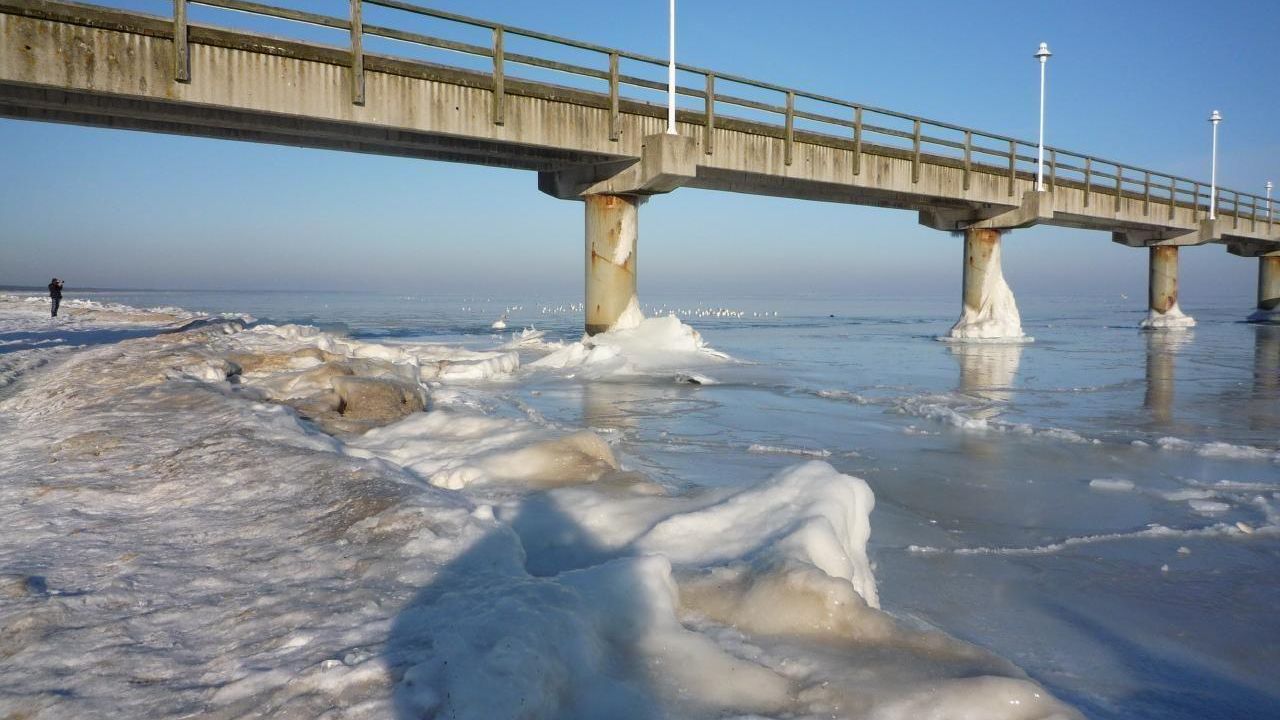 gefrorene Ostsee gefrorene Ostsee